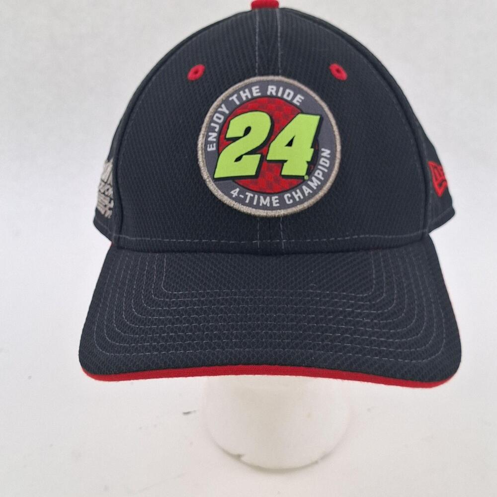 Jeff Gordon 24 Hat Cap Strap Back Mens One Size Blue NASCAR Auto Racing New Era